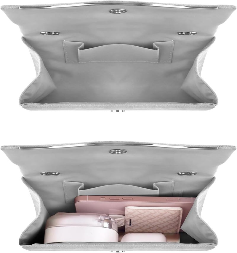 TINDTOP Clutch Purses for Women, Formal Evening Bags Suede Shoulder Envelope Party Handbags Wedding Cocktail Prom Clutches - Image 4